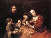 REMBRANDT Harmenszoon van Rijn Family Group oil painting artist